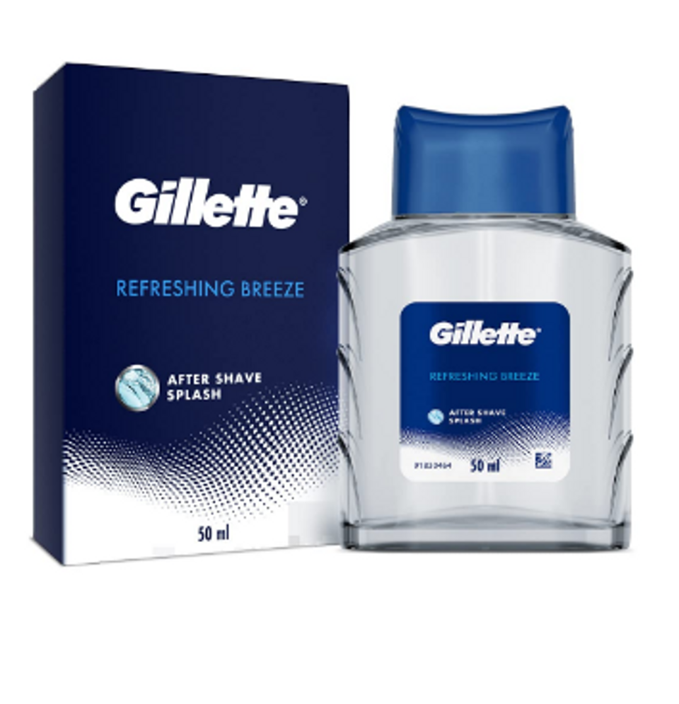 Gillette After Shave Splash – Refreshing Breeze (50ml)